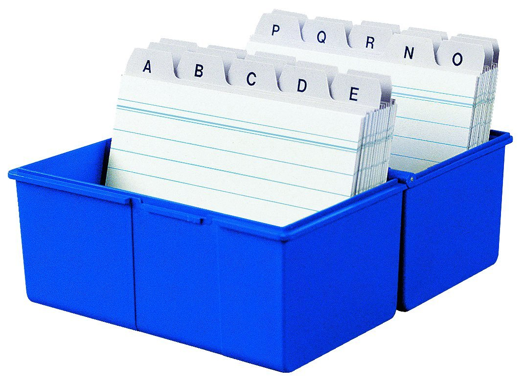HAN Kartei A7 300 Karten blau