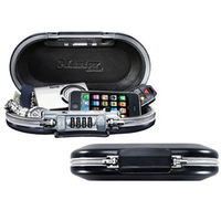MasterLock Tragbarer Safe 5900EURD dunkelgrau 24 x 12,9 x 6 cm