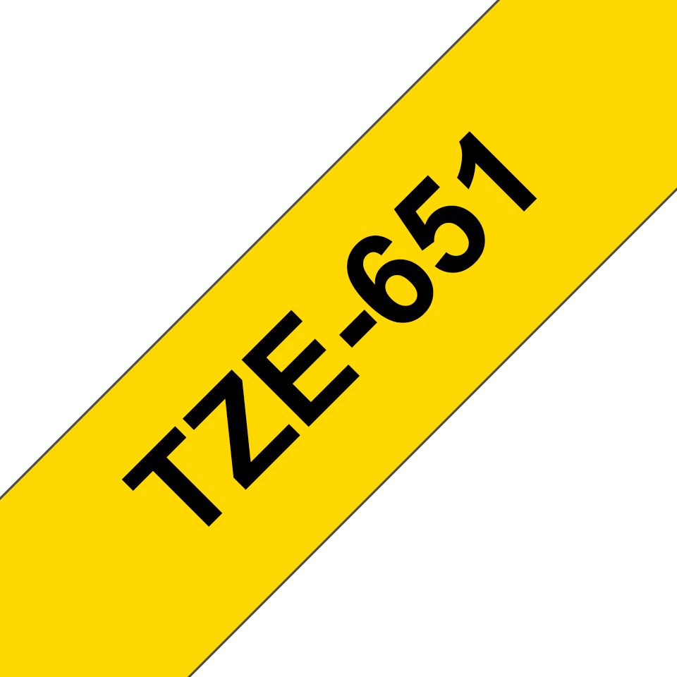 Brother TZe-651 schwarz auf gelb 24 mm