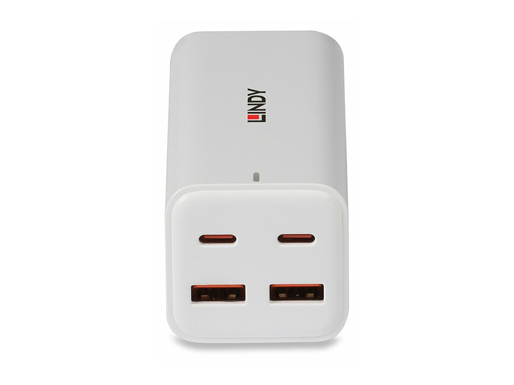 LINDY 100W 4Port USB Desktop GaN Fast Charger