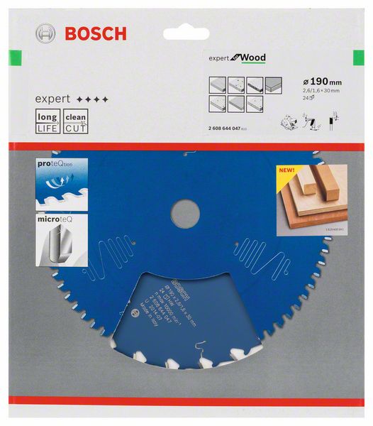 Bosch Expert Wood Kreissägeblatt 190,0 mm 24Z