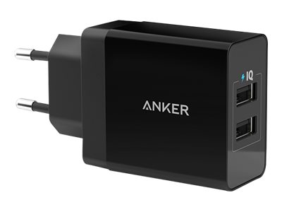 Anker PowerPort 2 24W 2-Port Black