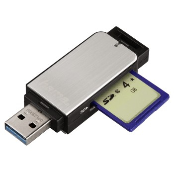 Hama Kartenleser Multi-microSD SD MultiMediaCard Silber