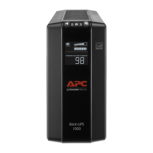 APC Back‑UPS Pro BX1000M 8 Outlets AVR LCD Interface