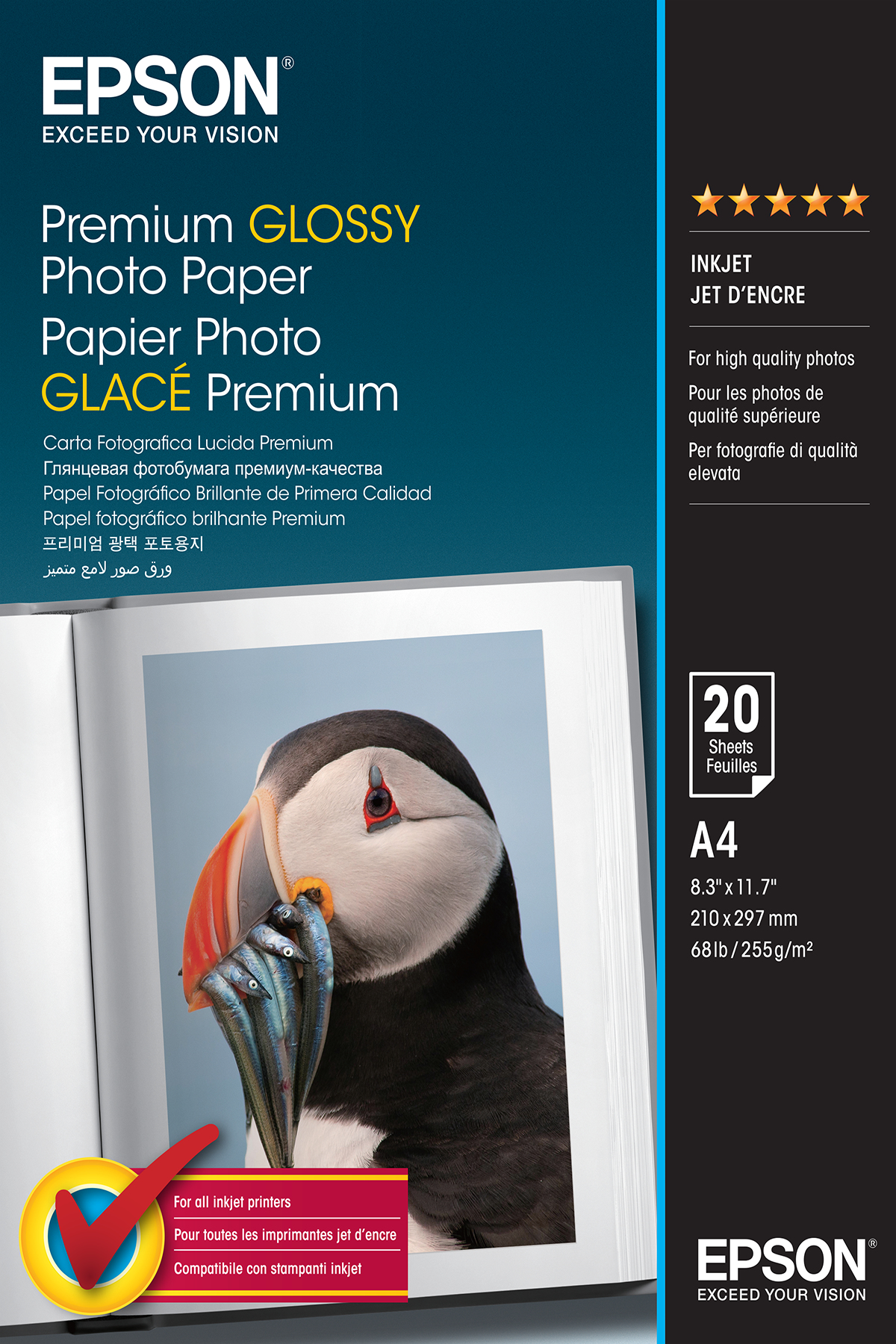 EPSON Fotopapier premium glossy A4 20BBlatt
