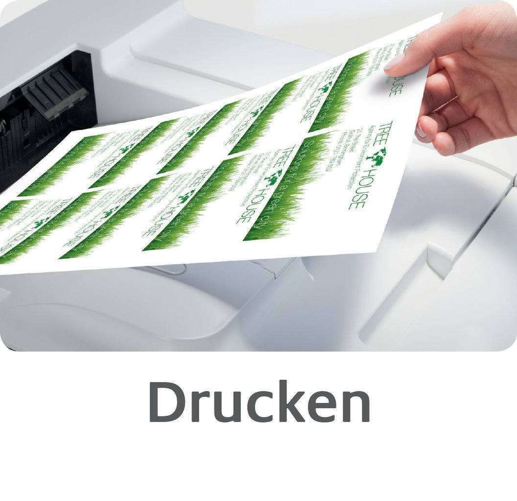 Avery Zweckform Visitenkarten C32016-10 satiniert weiß
