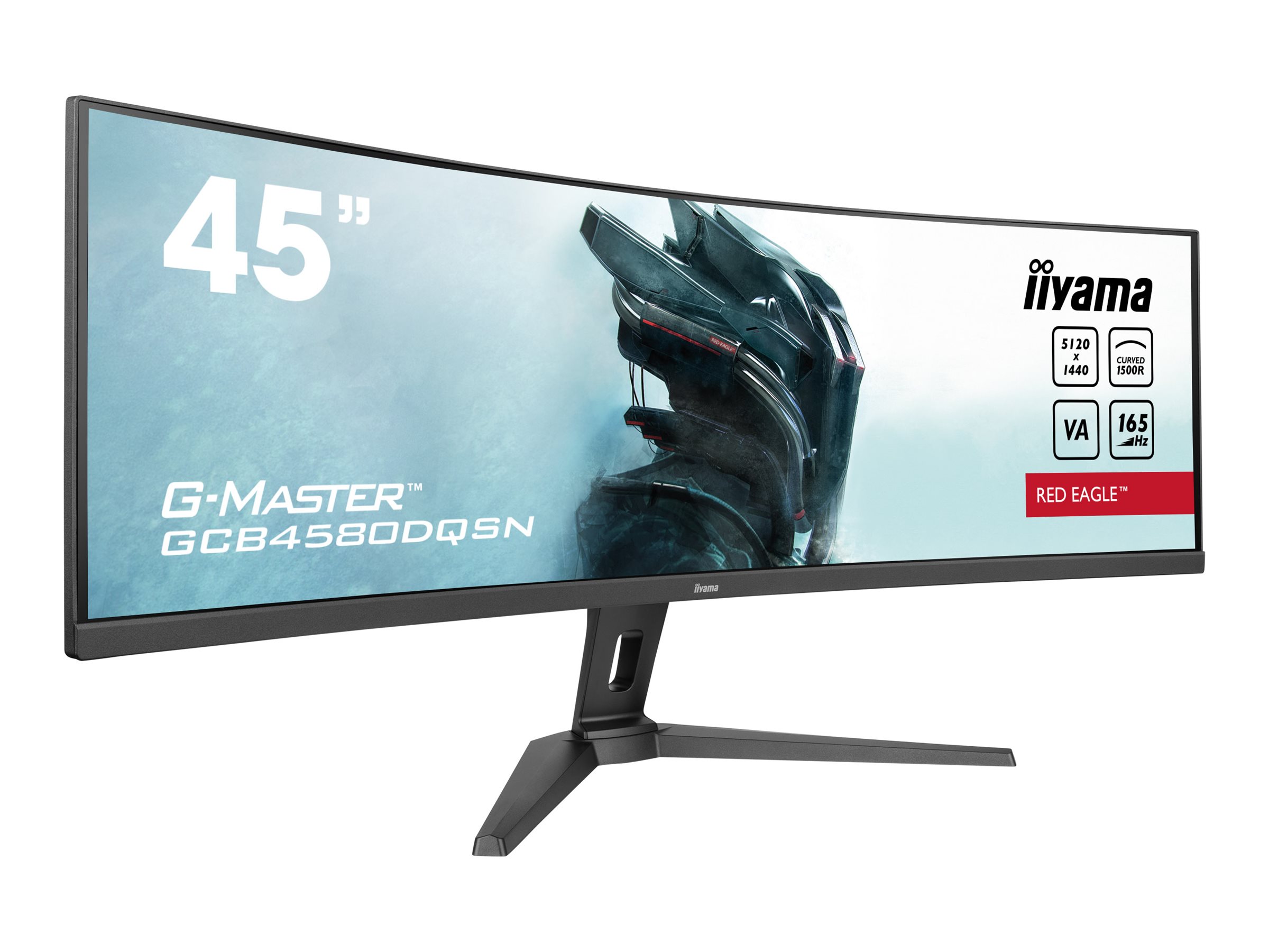 IIYAMA GCB4580DQSNB1 113,03cm 44,5Zoll ETE VA DQHD Curved 1500R 165Hz 450cdm2 0,8ms Speakers DP 2xHDMI USBC Dock KVM USB32x3