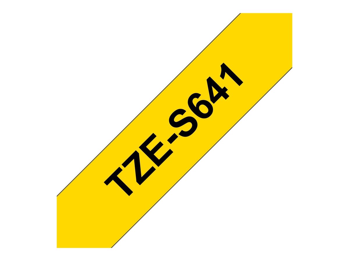 Brother TZe-S641 Schwarz auf Gelb