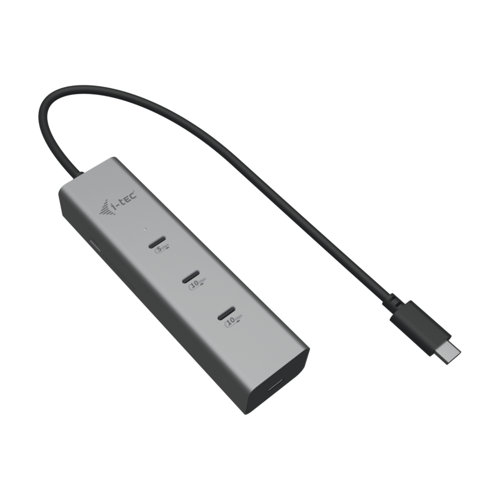 i-tec USB‑C Charge Hub 5‑Port 85W Metall 8K Video