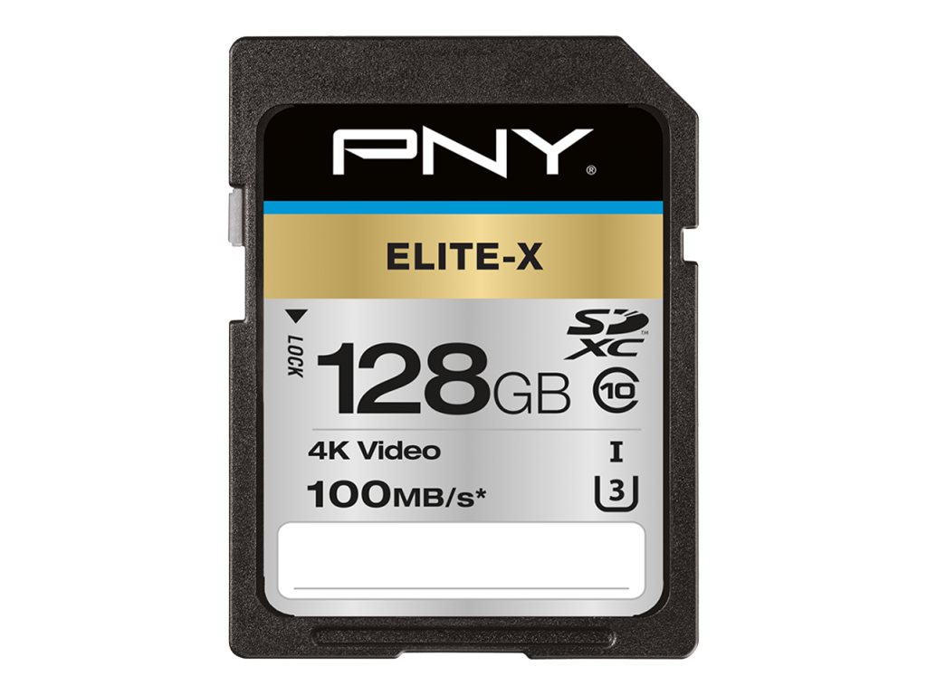 PNY Elite‑X 128GB UHS‑I U3 Class10
