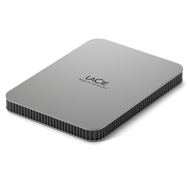 LACIE Mobile Drive HDD USBC 2TB 6,35cm 2,5Zoll Moon Silver mit USBCKabel