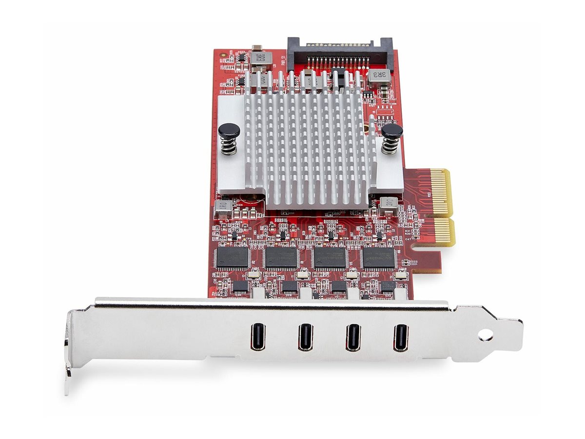 StarTech.com 4-Port USB Type-C PCIe Card USB-C 10Gb 4x Controllers