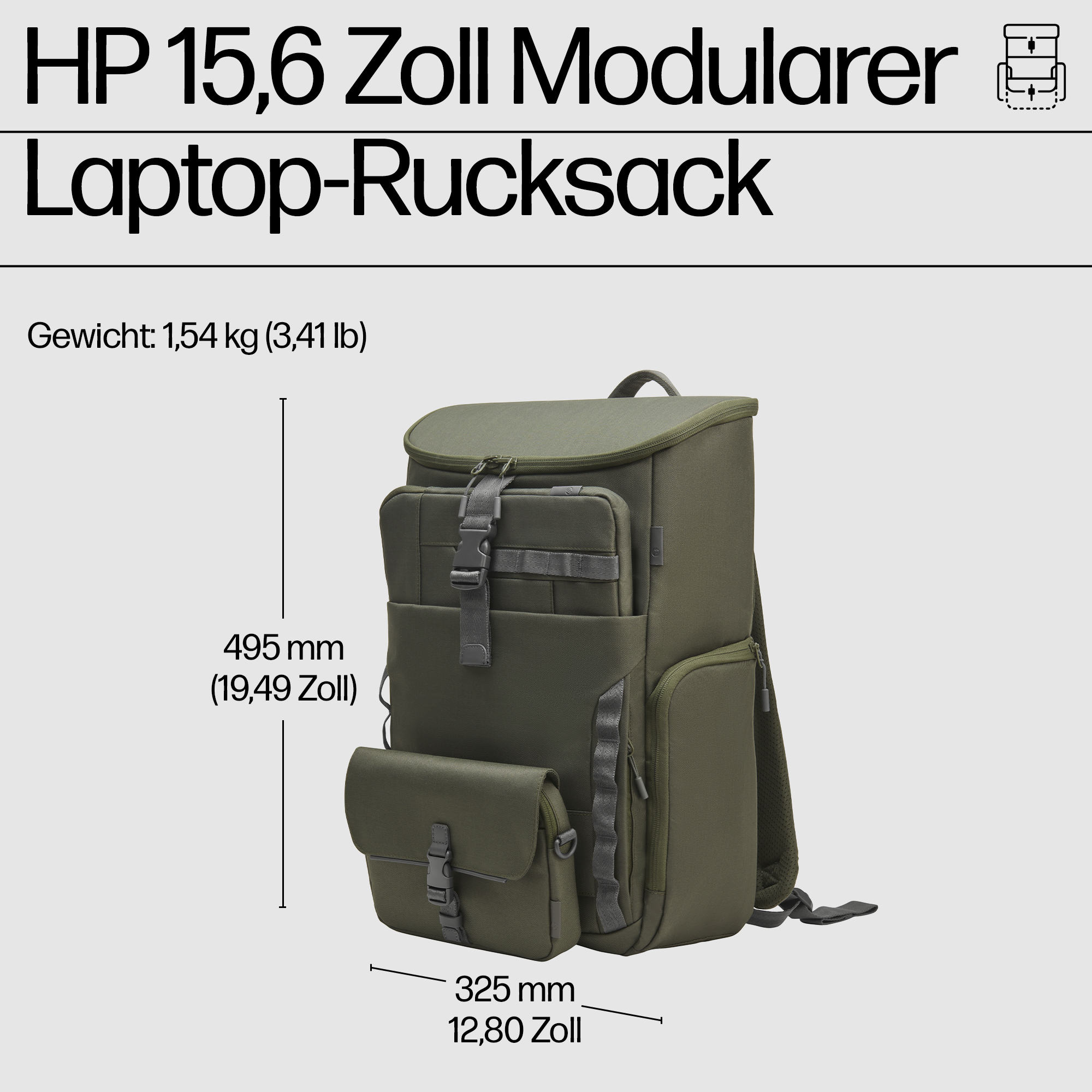 HP Notebook-Tasche modular 15,6 Zoll