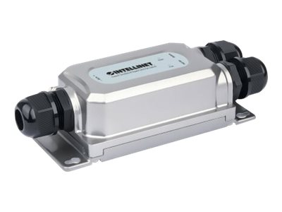 INTELLINET Outdoor Gigabit PoE++ Injektor Ein 60 Watt-Port, IEEE 802.3bt-konform IP67 wasserdicht, IK10 vandalismusgeschützt