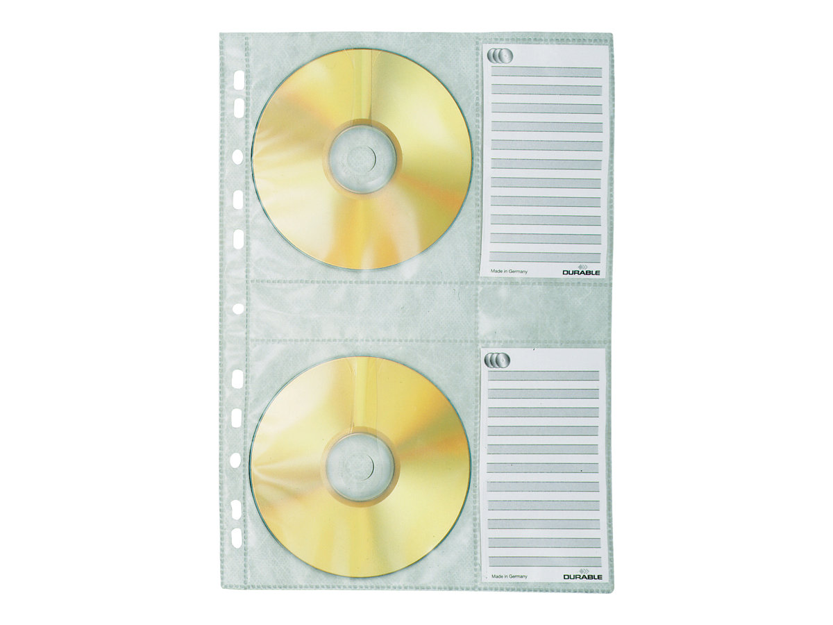 Durable CD-Umschlag 4-fach A4 transparent