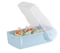 HAN Croco A7 900 Karteikarten pastellblau