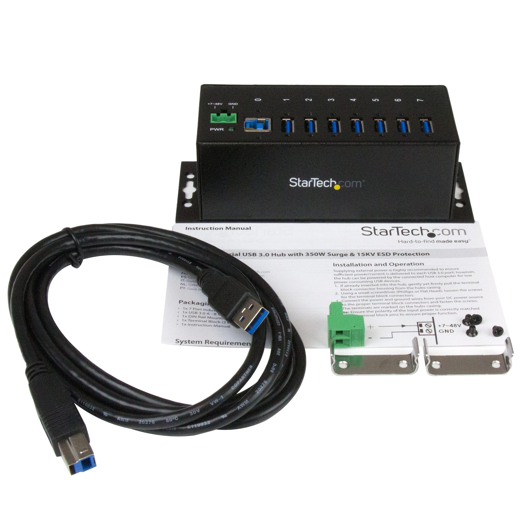 StarTech.com Industrial 7 Port USB 3.0 Hub