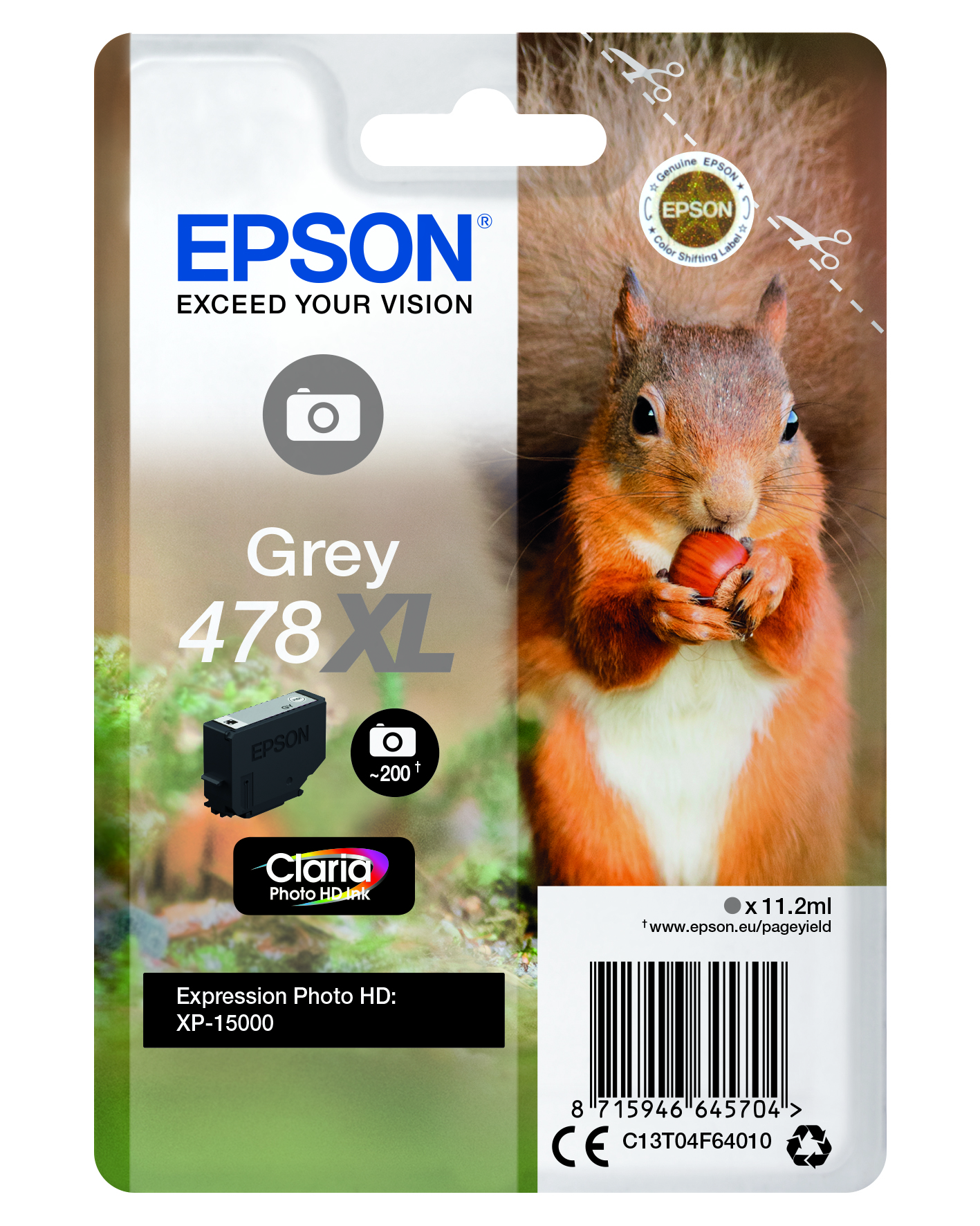 EPSON 478XLT04F64 grau Druckerpatrone