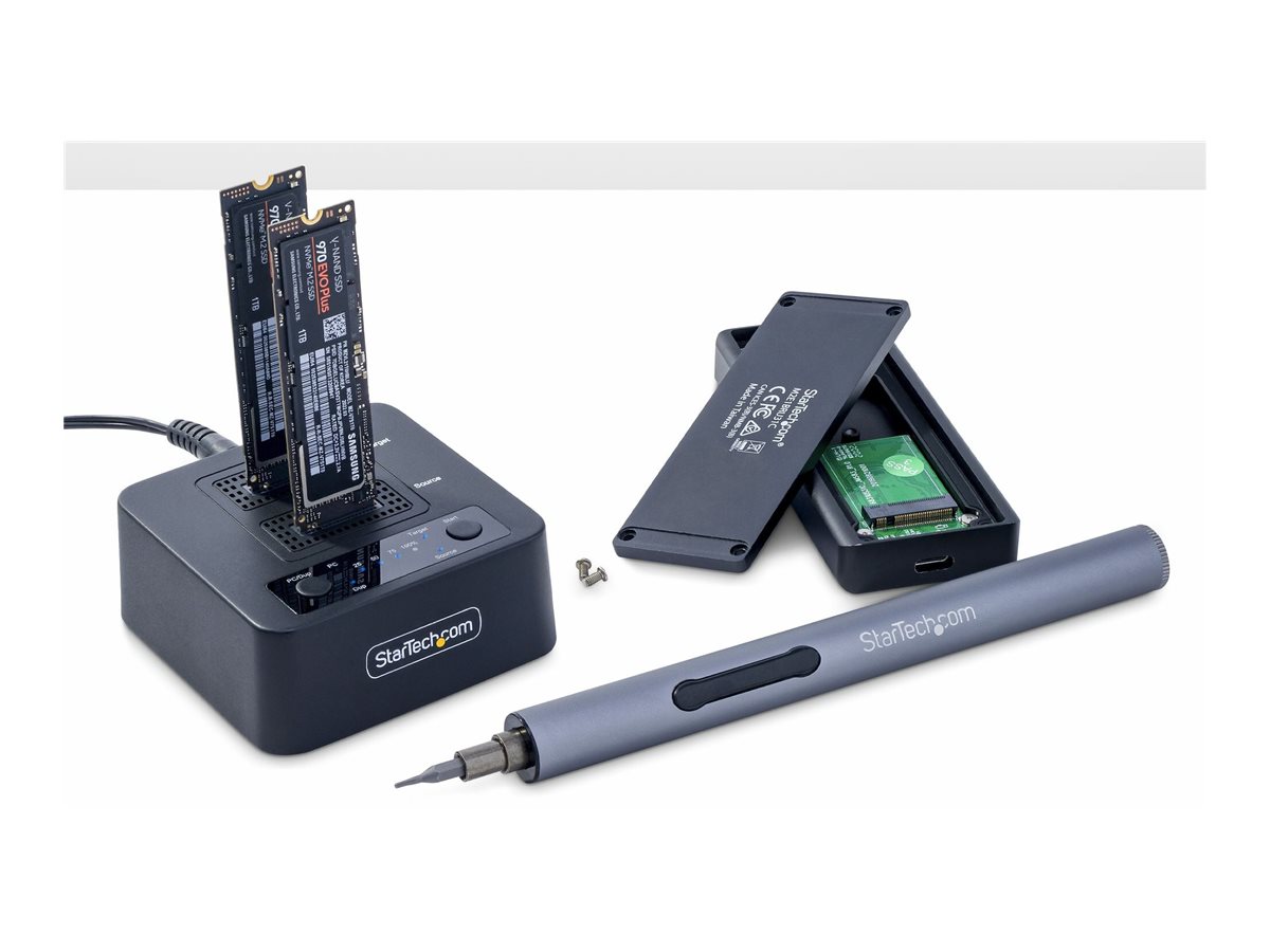 StarTech.com 1:1 M.2 NVMe Kopierstation USB-C 20Gbps Dual-Bay