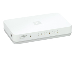 DLINK GOSW8G 8Port Gigabit Easy Desktop Switch 8x 101001000Mbits für bis zu acht EthernetGeräte Plug Play AutoMDIMDX