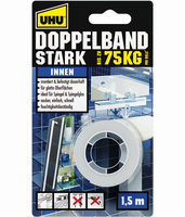 UHU STARK INNEN doppelseitiges Klebeband 19 mm x 1,5 m