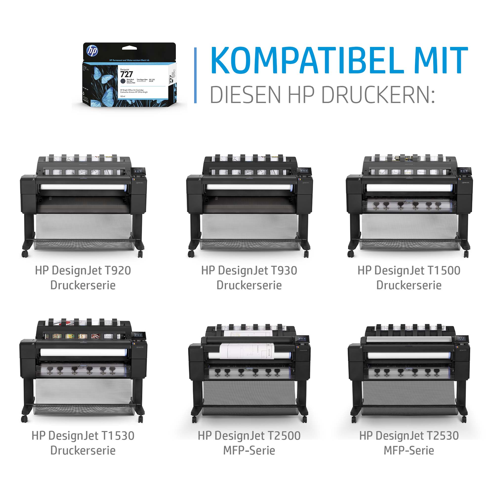 HP DesignJet 727 Tintenpatrone Magenta 130ml