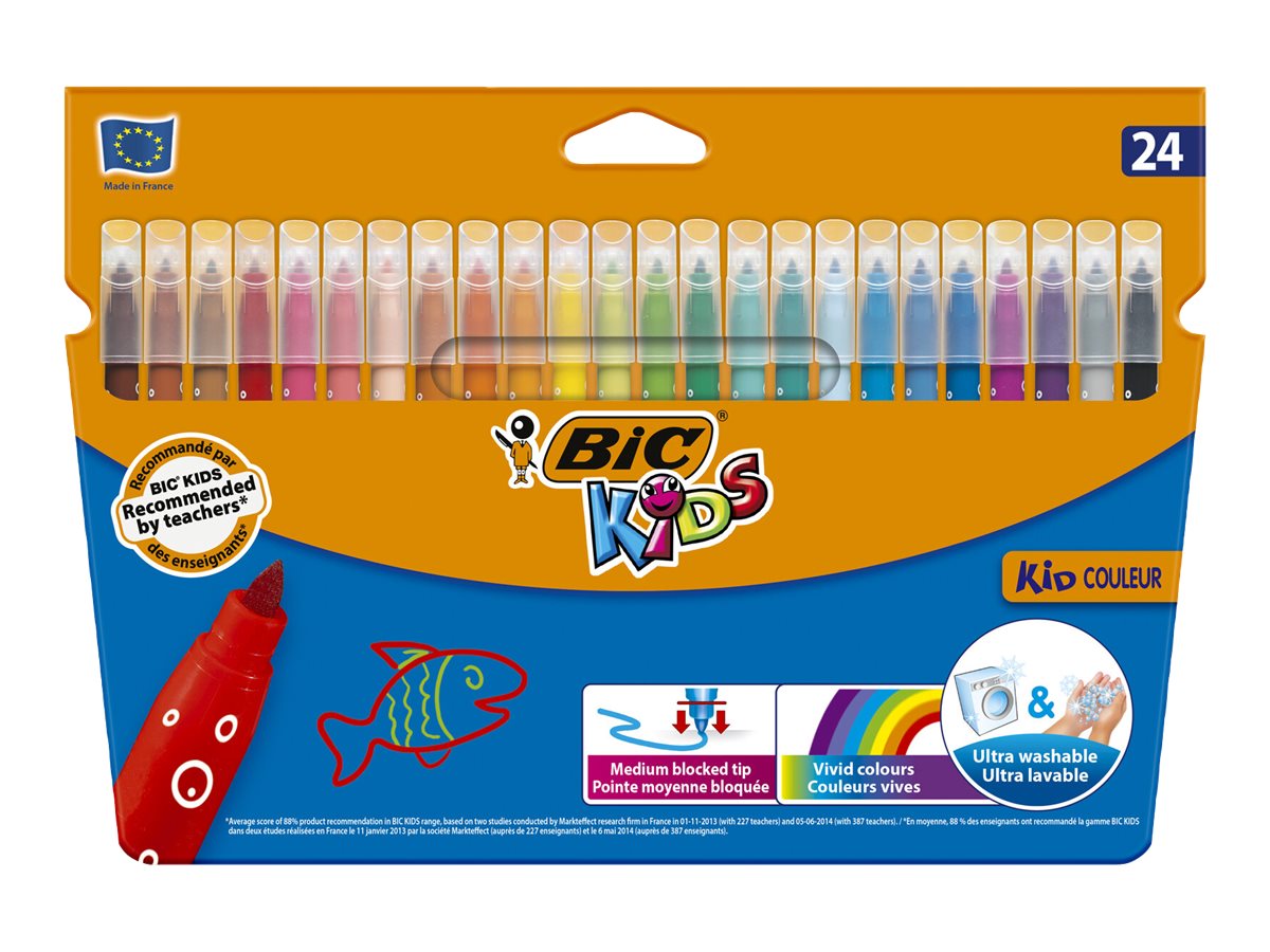 BIC Kids Kid Couleur Marker 0,8 mm 24 Stück