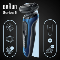 Braun Series 6 61-B1500s Barttrimmer blau