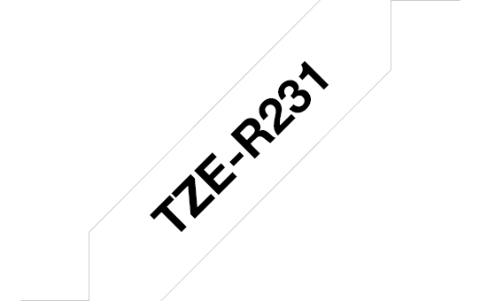 Brother TZe-R231 Schwarz auf Weiß