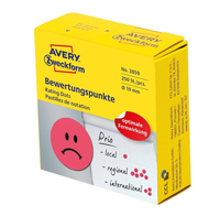 Avery Zweckform Bewertungspunkte 3859 Rot Ø1,9 cm