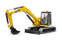 Bruder Cat Minibagger Schwarz Gelb