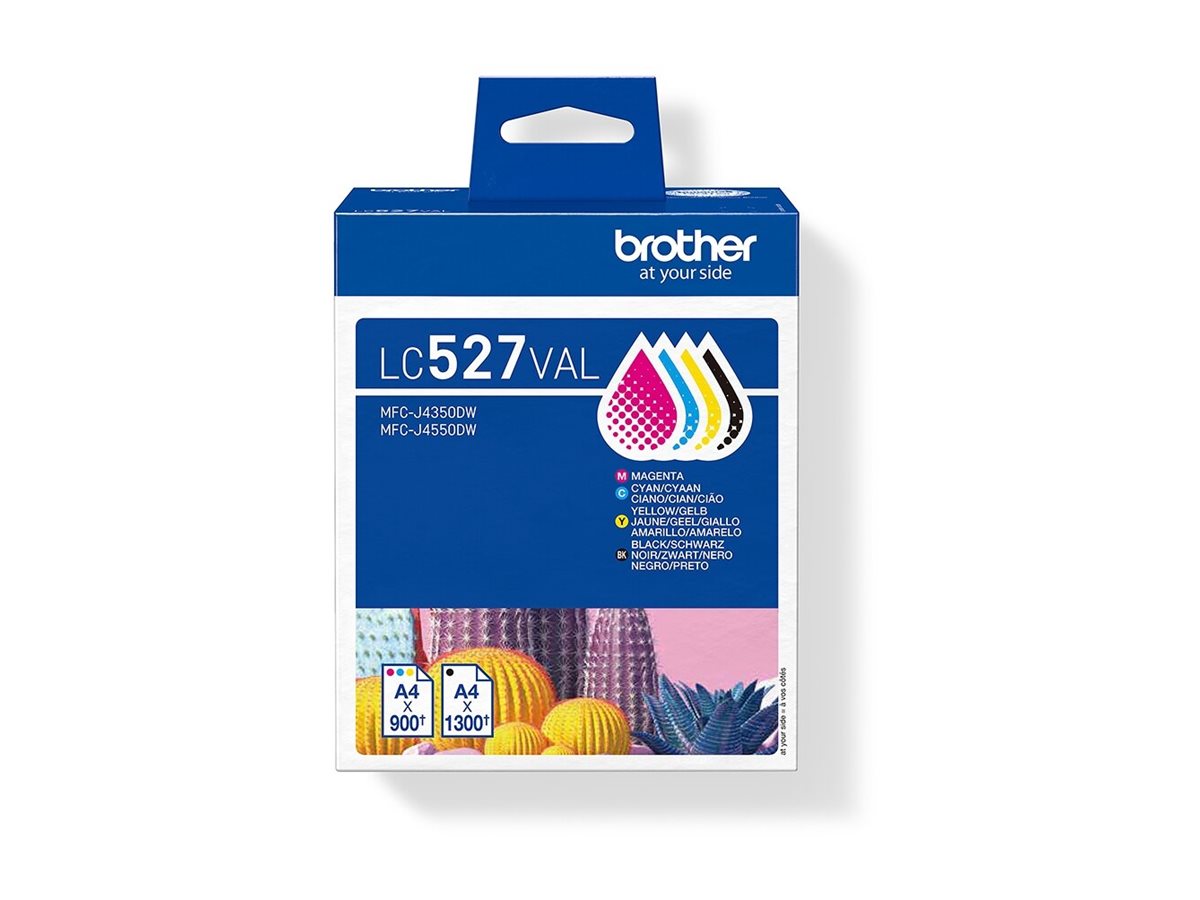 Brother LC527 Value Pack 4er-Pack Schwarz Gelb Cyan Magenta