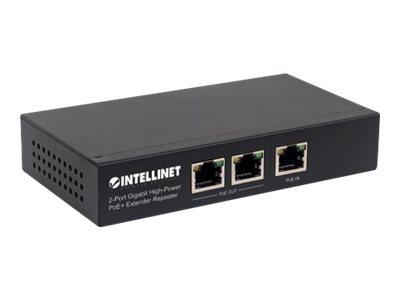 Intellinet 2-Port Gigabit High-Power PoE+ Extender 100m