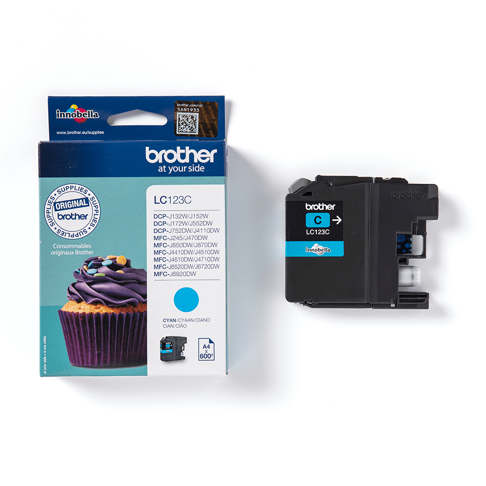 Brother Tintenpatrone LC-123C Cyan