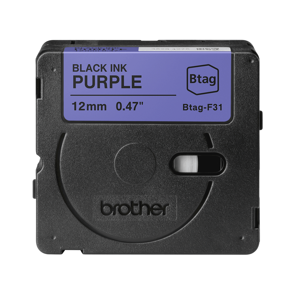 Brother BTAG-F31 Schriftband Schwarz auf Purpurrot