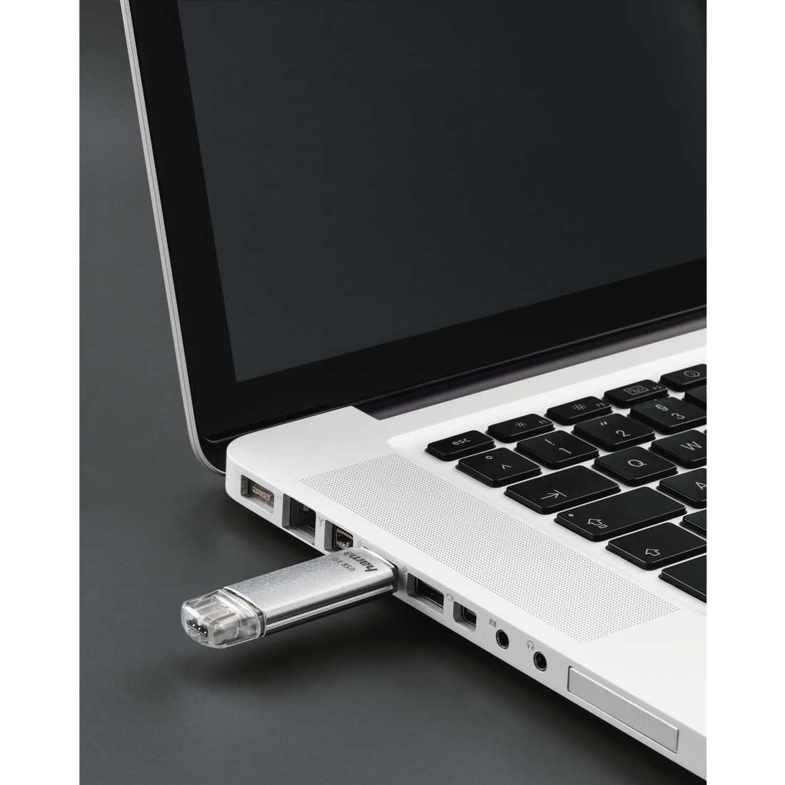 Hama FlashPen C-Laeta 64 GB Silber