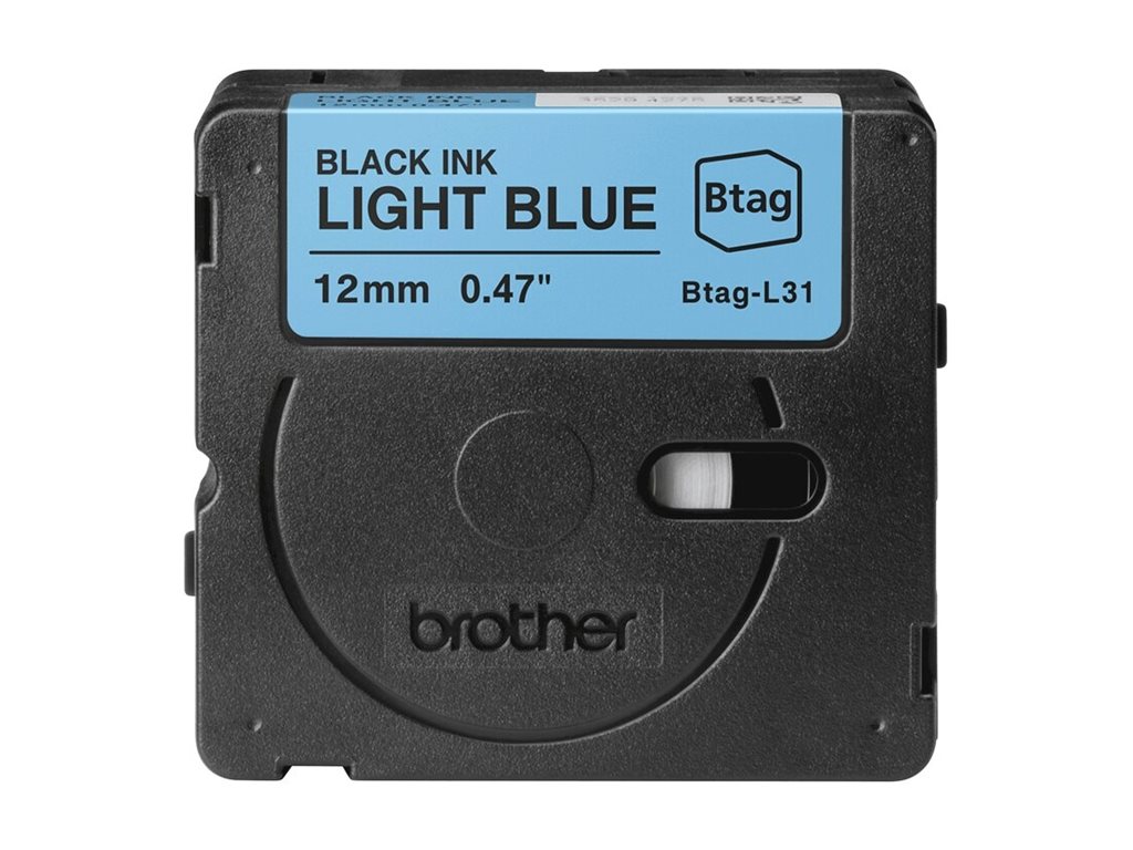 Brother BTAG-L31 Schwarz auf Hellblau