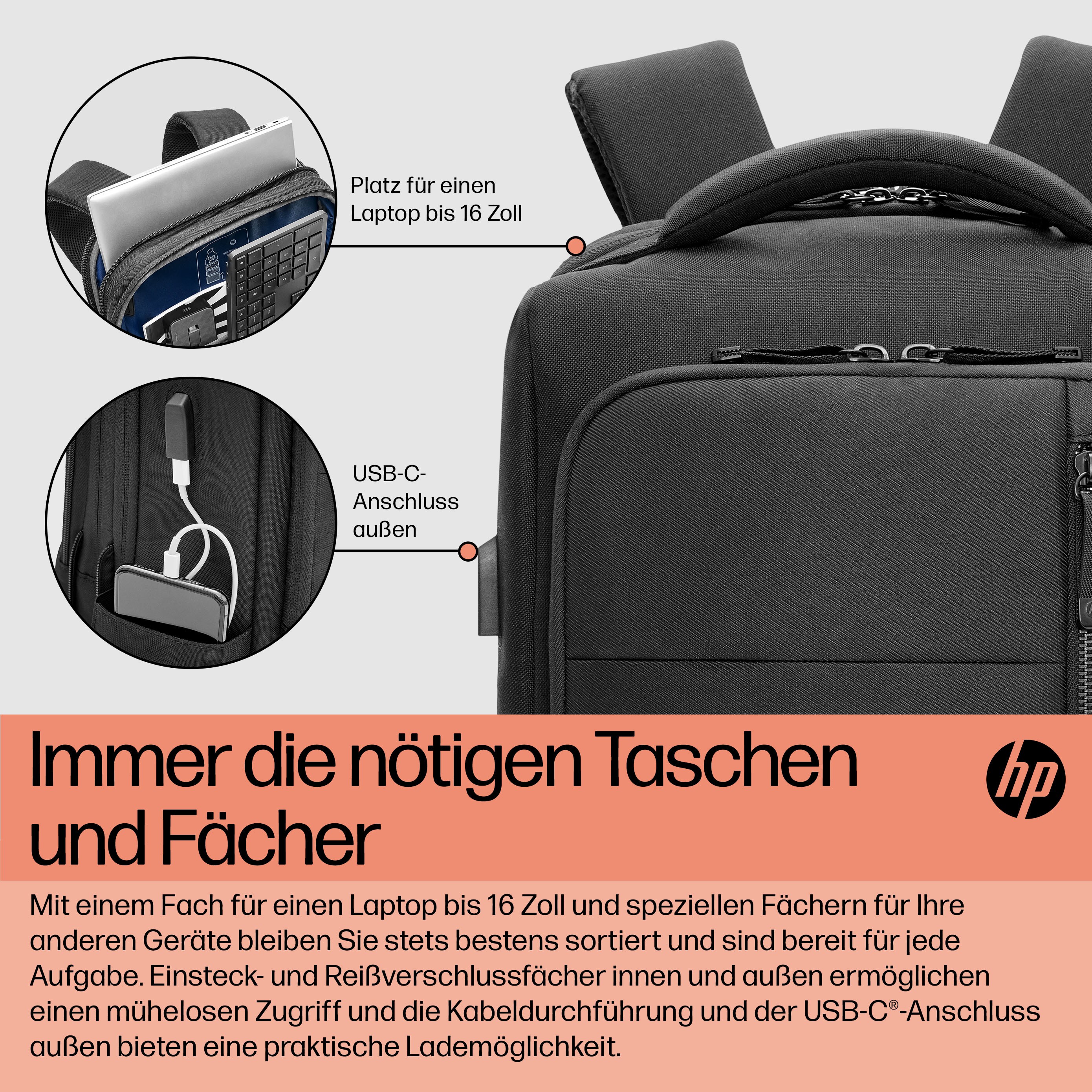 HP Renew Executive Rucksack 16.1 Zoll