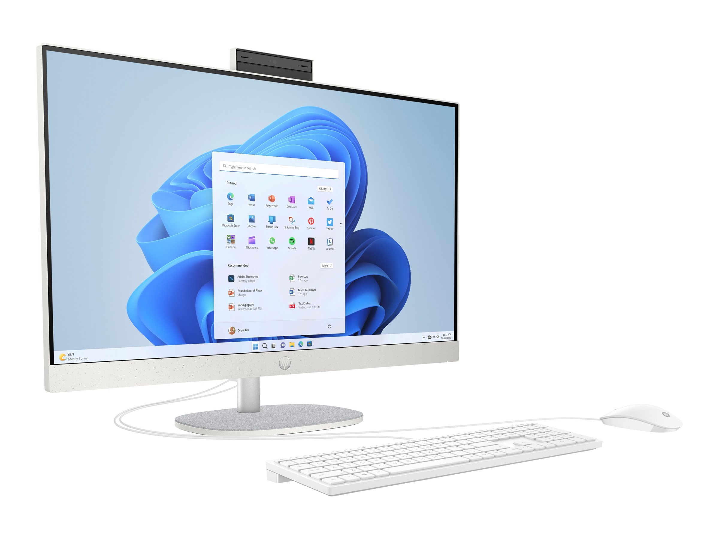 HP 27cr0007ng AllinOne PC, 16 GB RAM, 512 GB SSD, AMD Ryzen 5 7520U