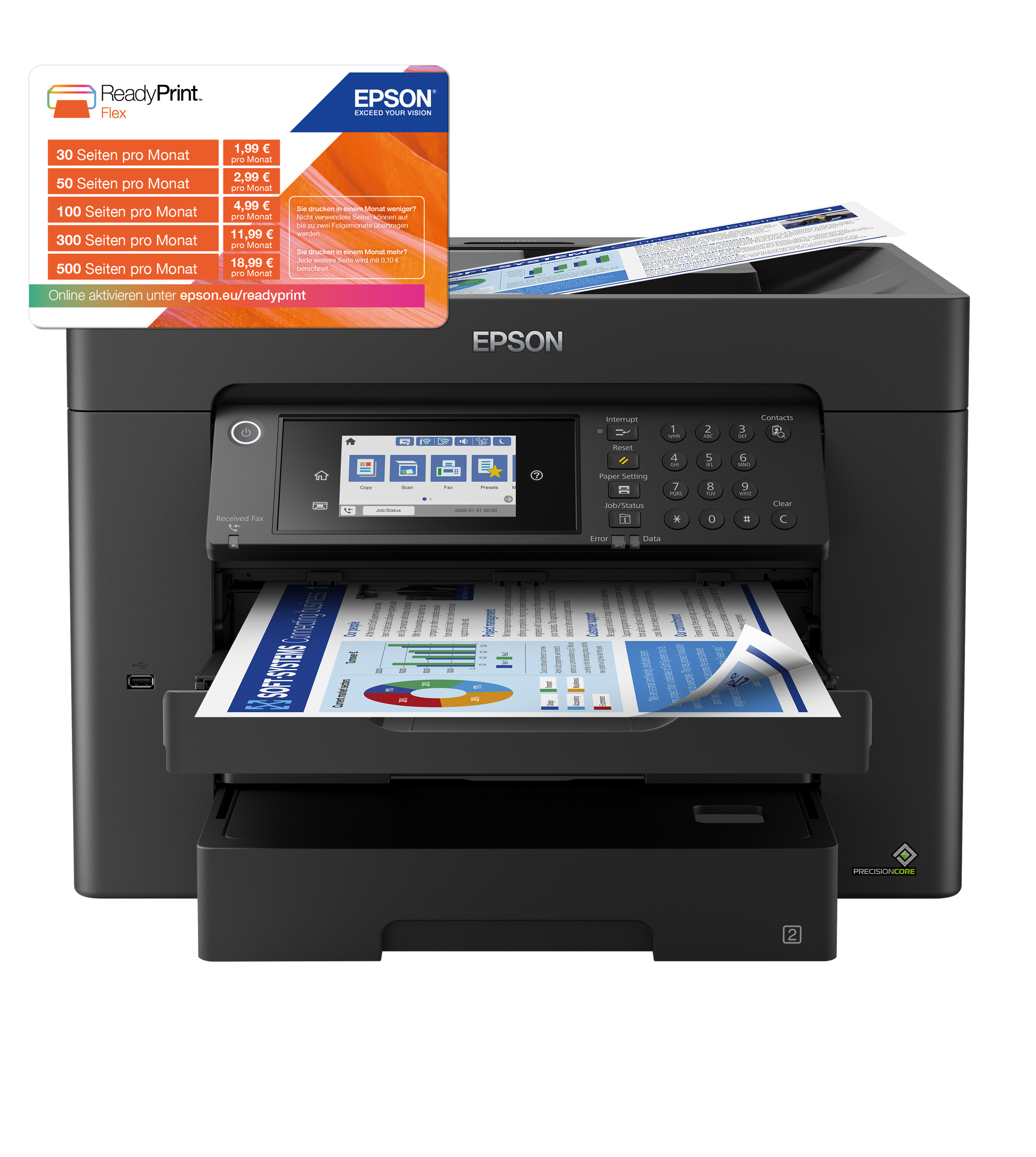 Epson WorkForce WF-7840DTWF A3+ Multifunktionsdrucker