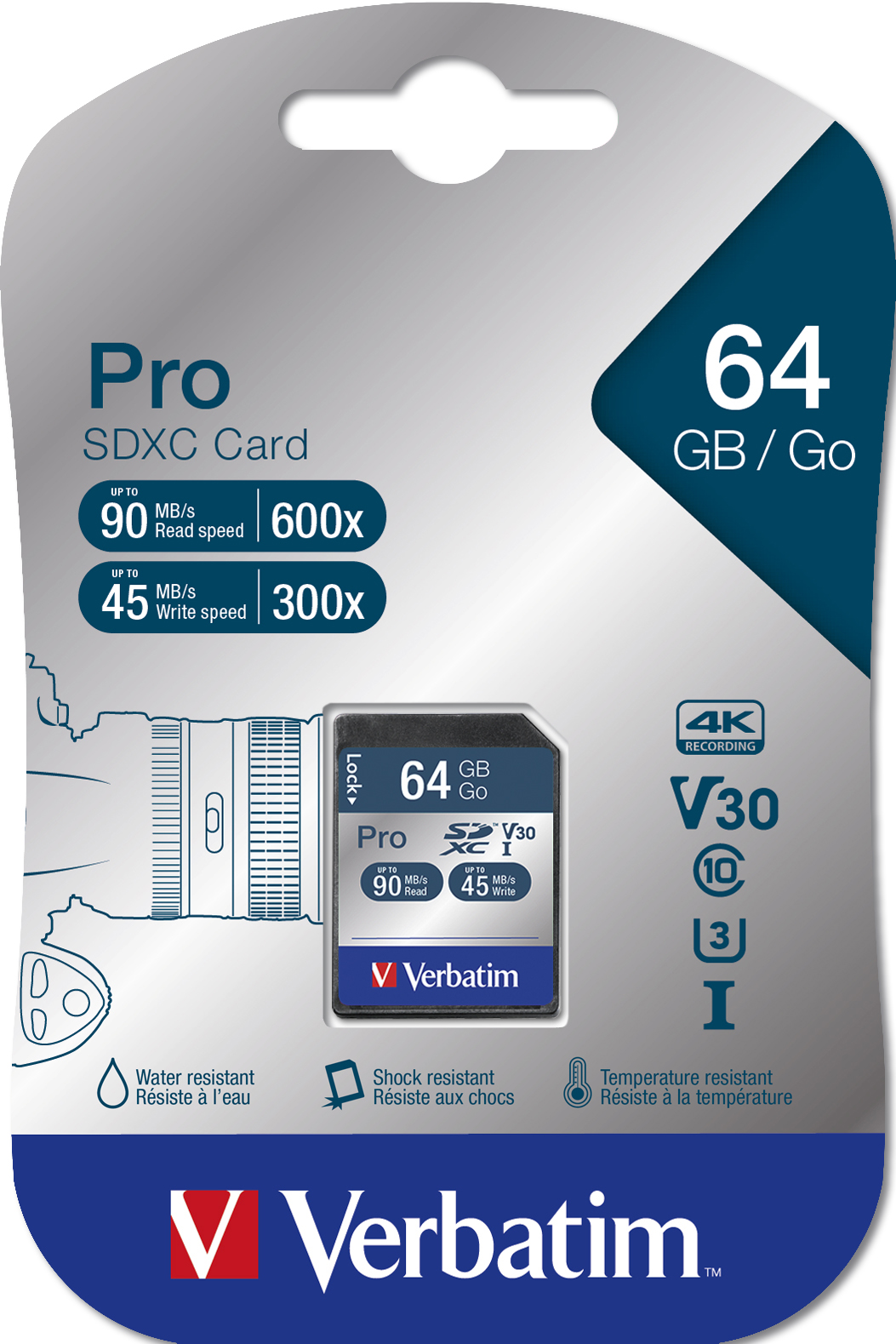Verbatim PRO SDHC 64 GB UHS-I Class 10