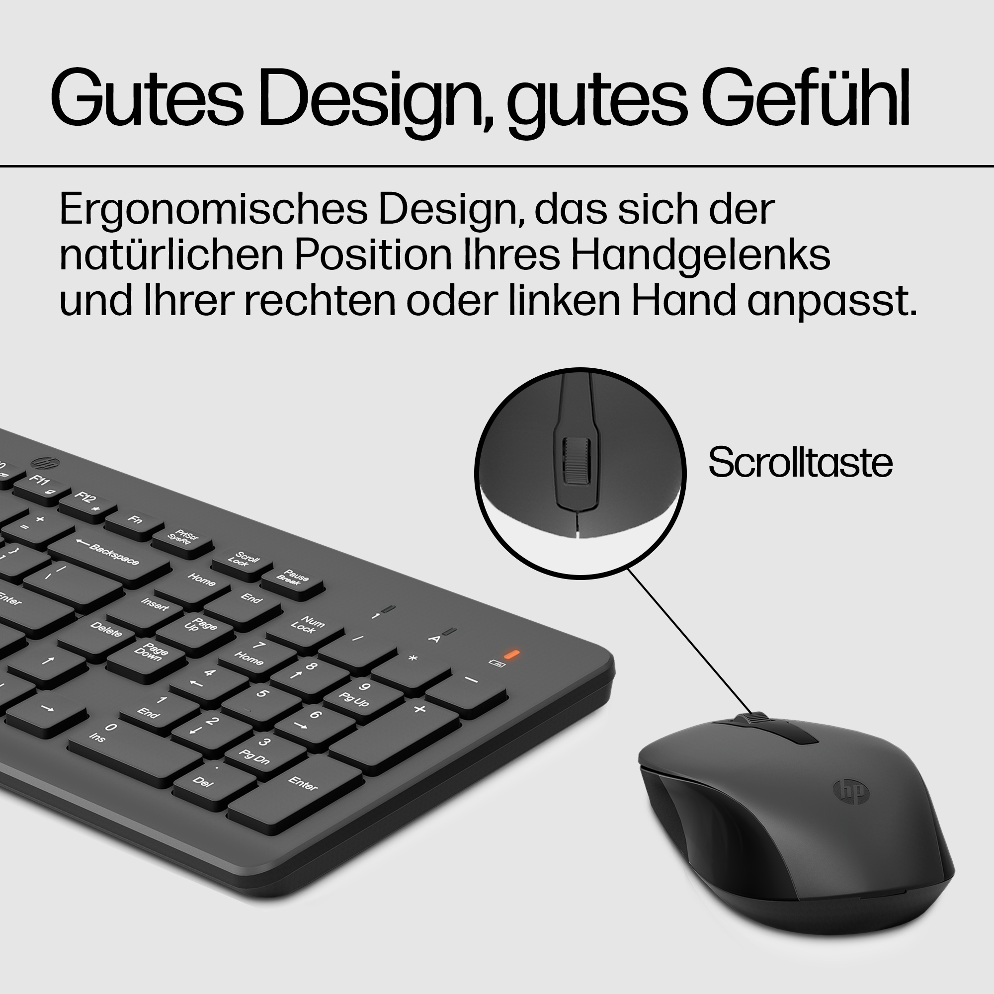 HP 330 Tastatur-Maus-Set kabellos 2.4 GHz