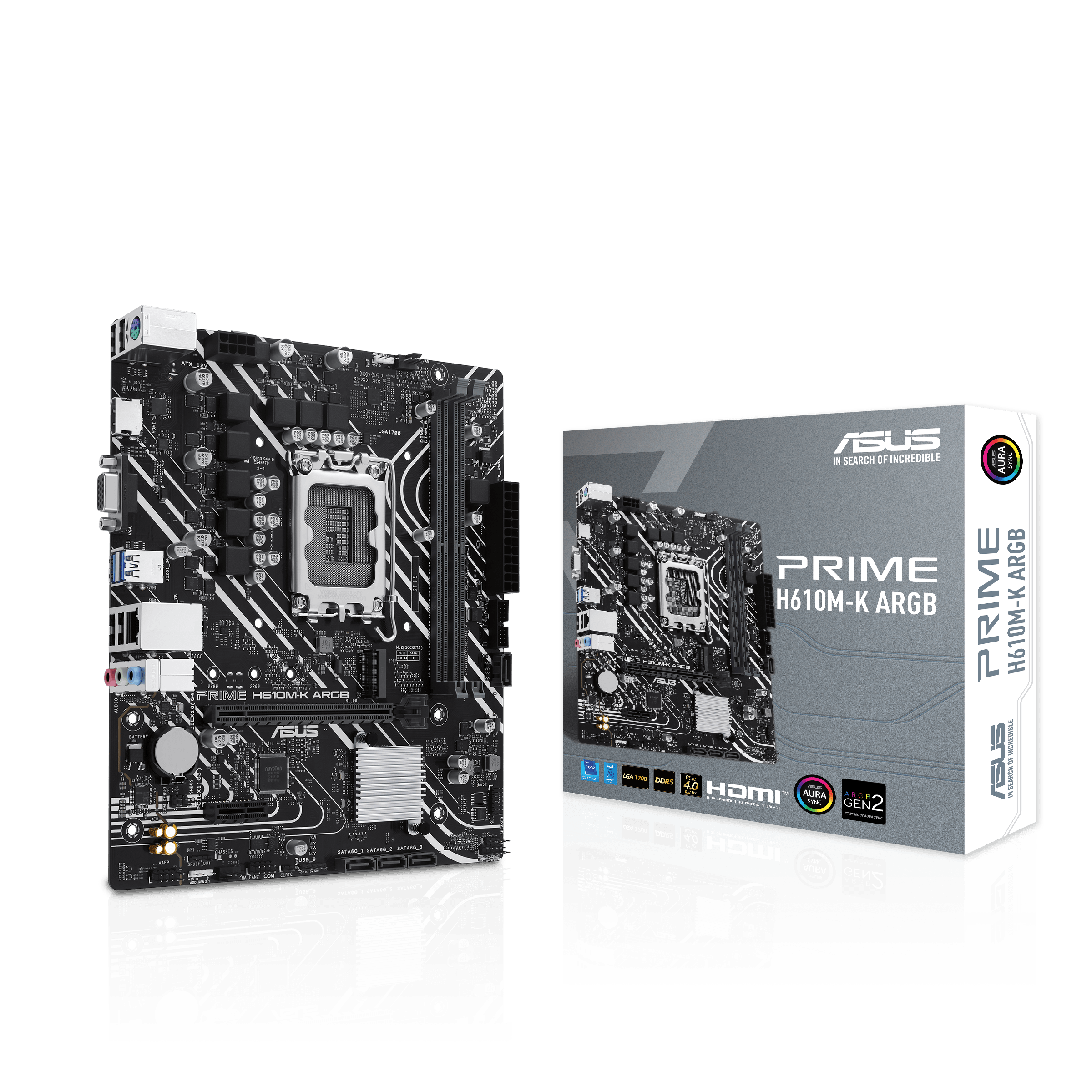 ASUS PRIME H610M-K ARGB Micro-ATX