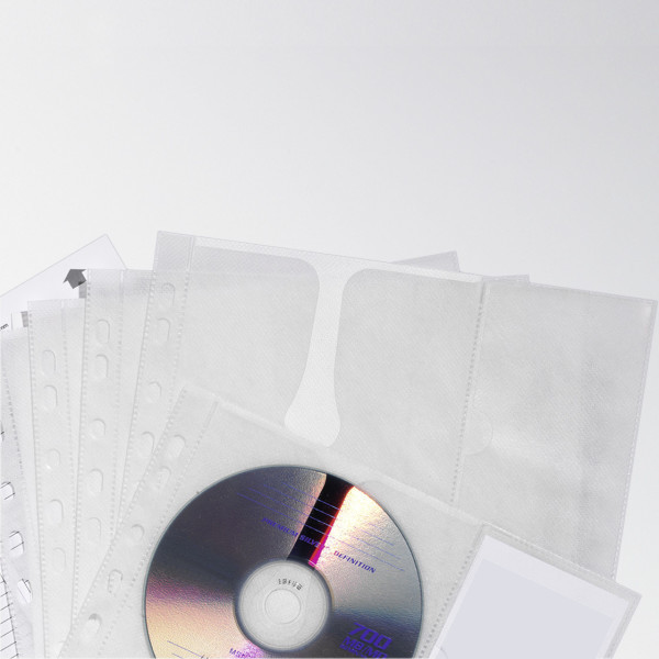 Durable CD-Umschlag 4-fach A4 transparent