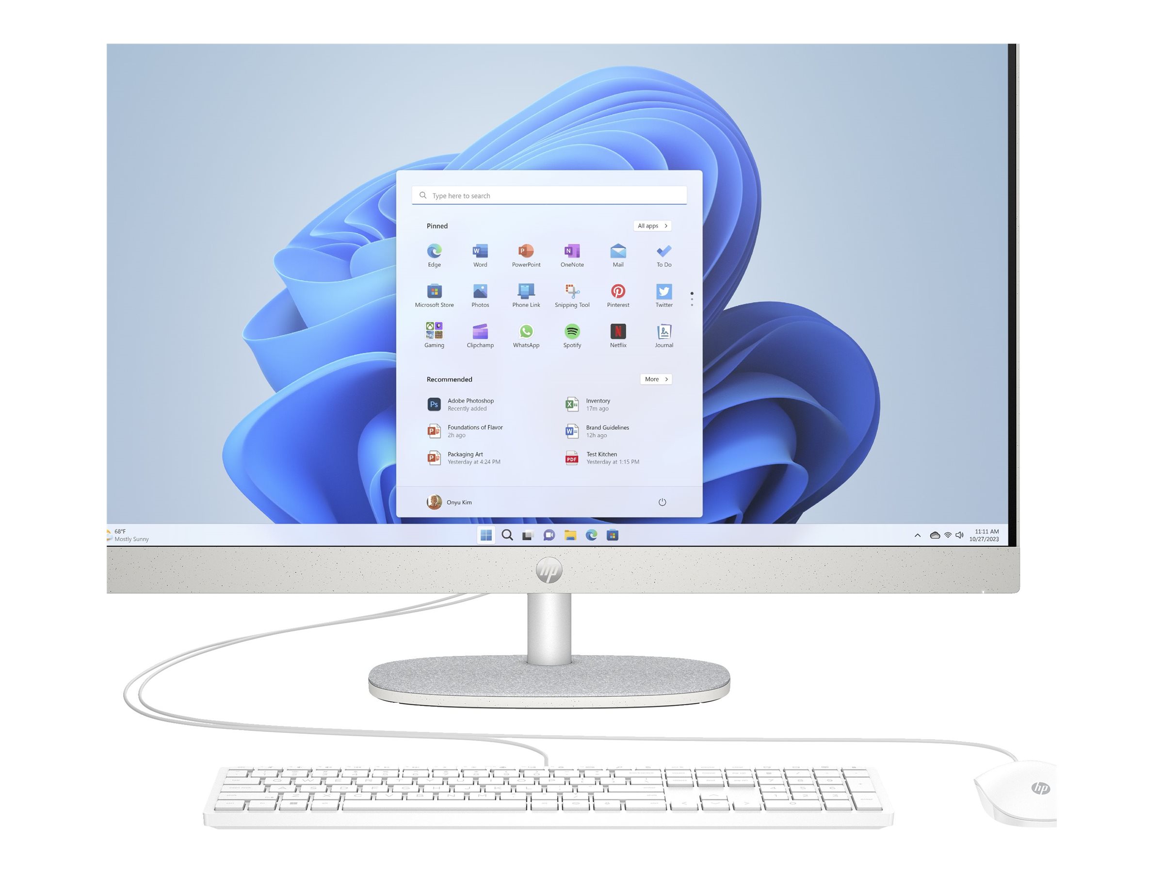 HP 27cr0007ng AllinOne PC, 16 GB RAM, 512 GB SSD, AMD Ryzen 5 7520U
