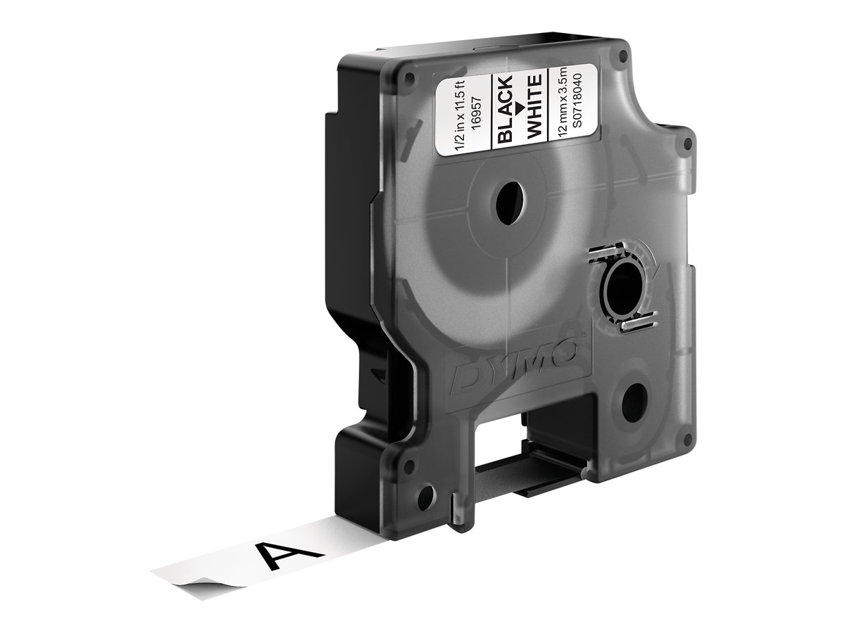 Dymo D1 12 mm schwarz auf weiß