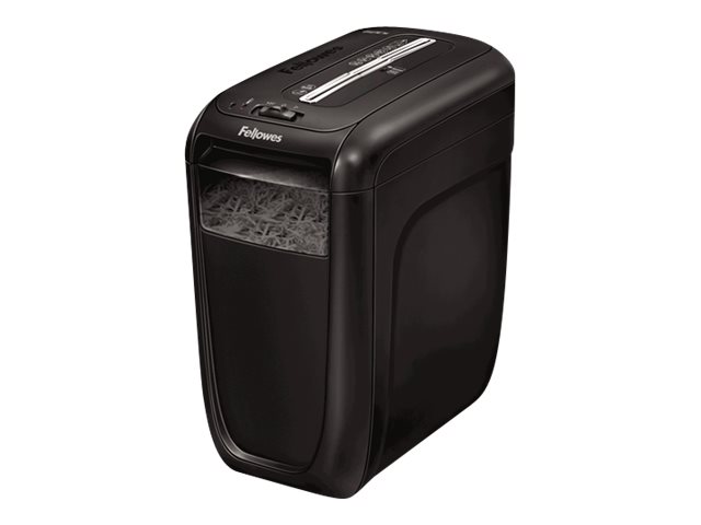 Fellowes Powershred 60Cs Aktenvernichter mit Partikelschnitt P-4, 4 x 40 mm, bis 10 Blatt, schwarz