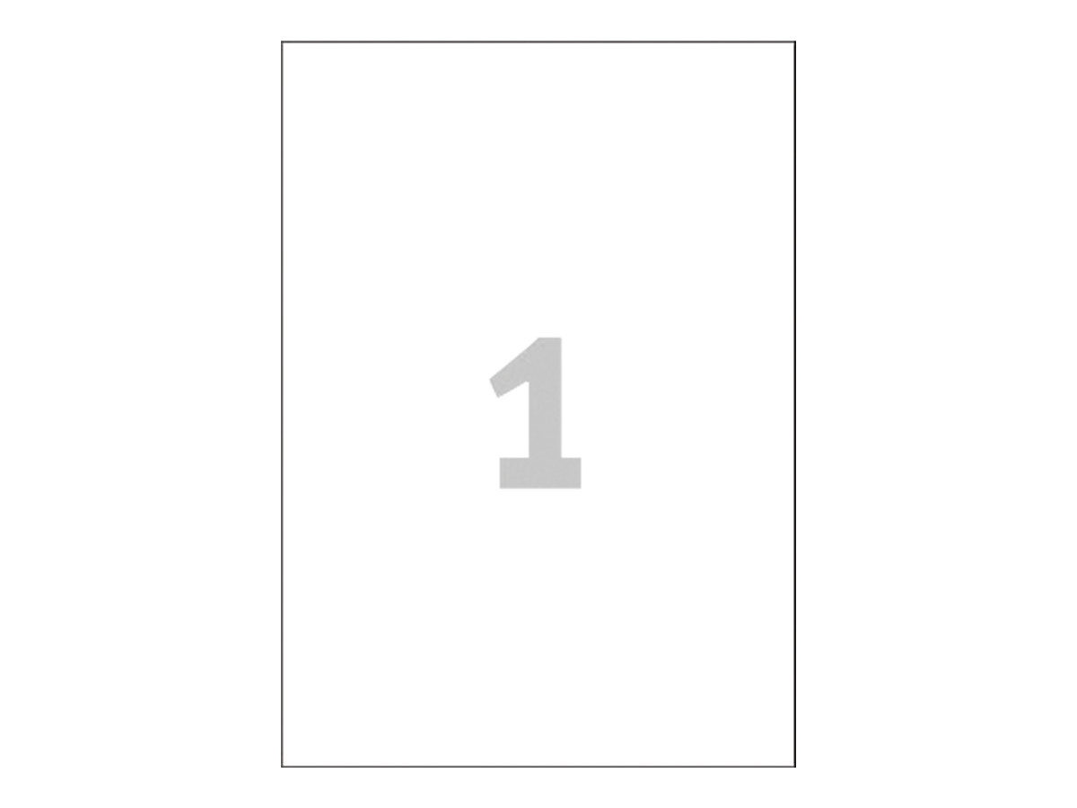 100 AVERY Zweckform Etiketten 3478 weiss 210,0 x 297,0 mm