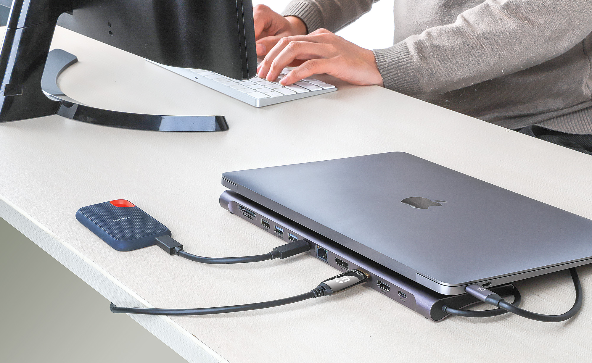 Manhattan 12-in-1 Dockingstation 4K USB-C 3.2 Gen 1