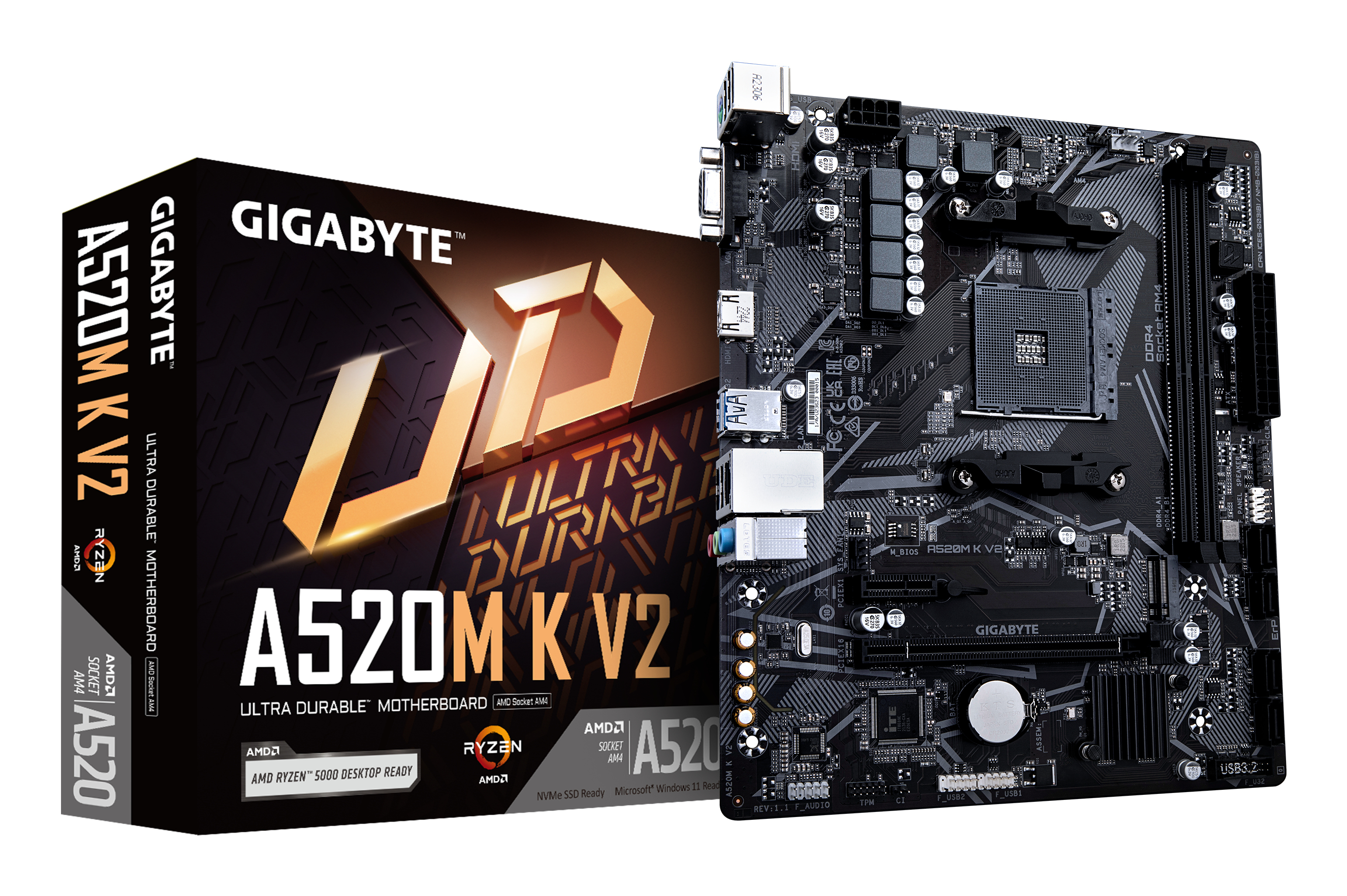 Gigabyte A520M K V2 Motherboard micro ATX AM4